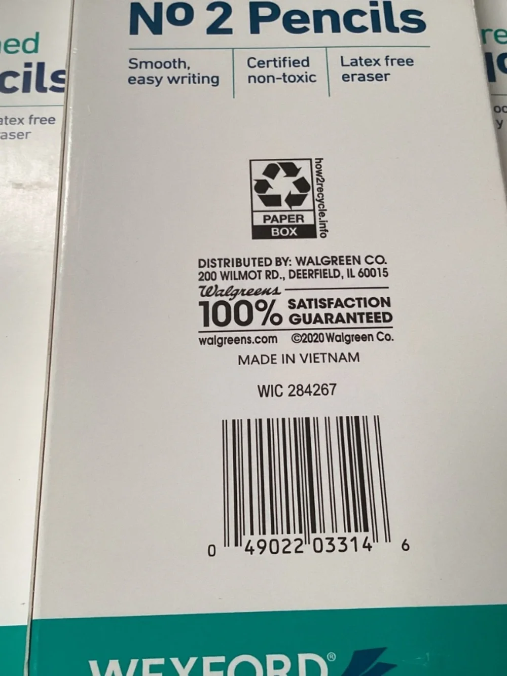 Wexford No. 2 pre-sharpened pencils bundle New 3-pack Total 60 pencils